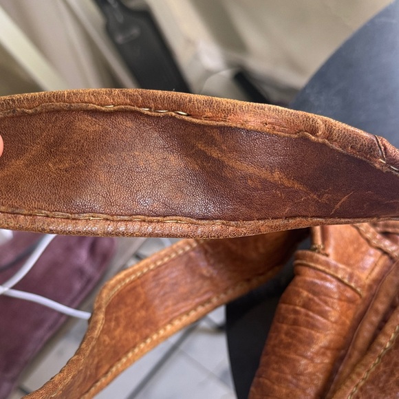 Vintage Y2K Ruehl No. 925 (A&F) Oversize Messenger Brown Leather Bag Academia - Picture 11 of 16